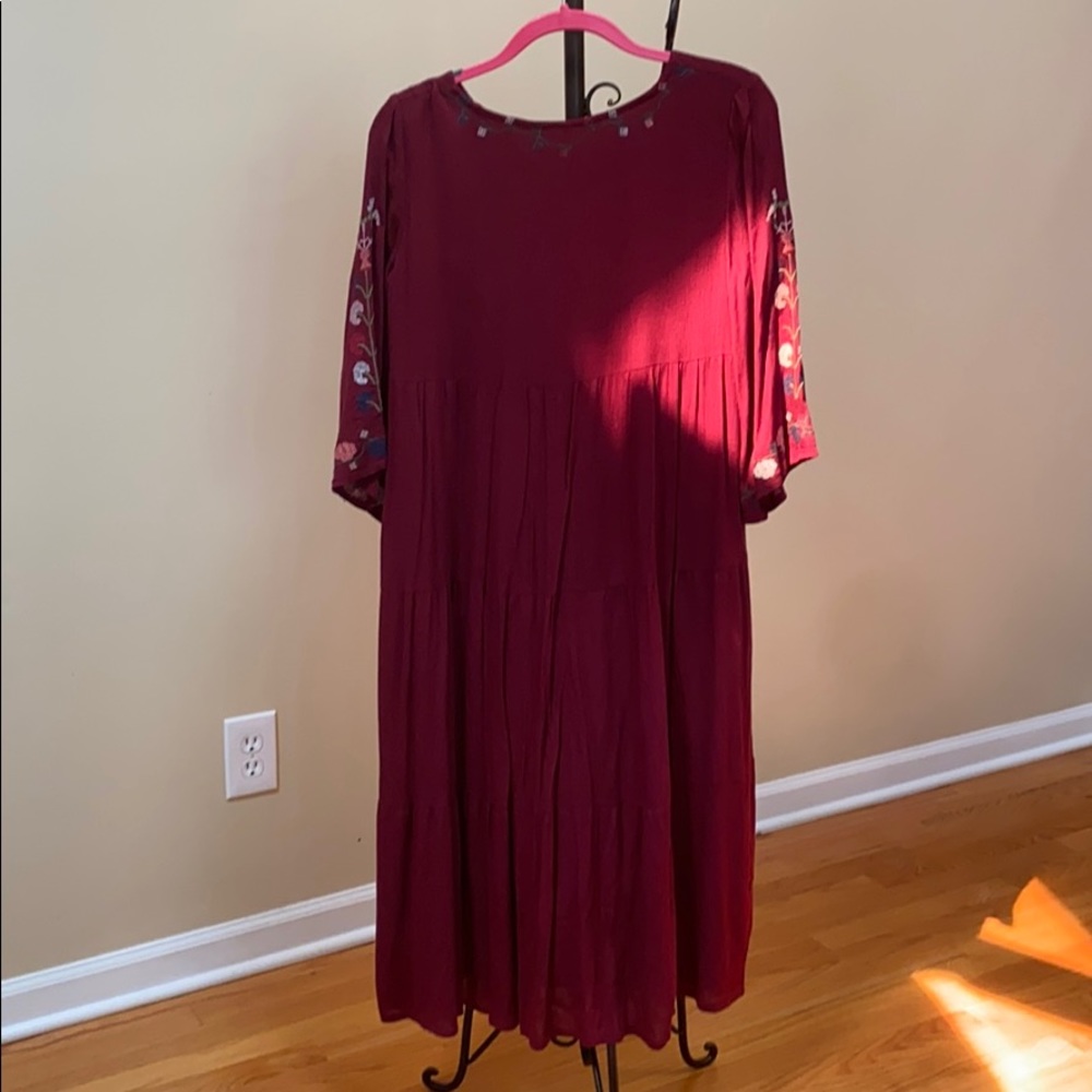 Embroidered Midi Dress - Picture 2 of 2